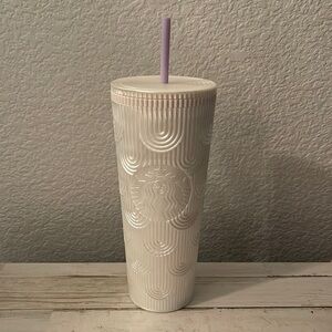NWT Starbucks Pearl White Mermaid 24OZ Tumbler.